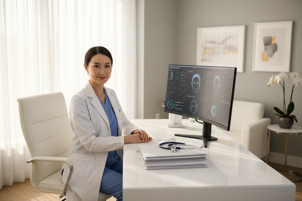 Doctor at Computer